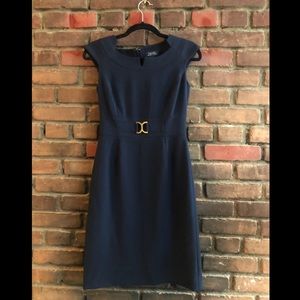 Navy Tahari Dress perfect for Work!
